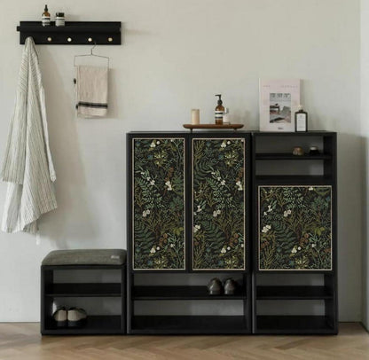 Selbstklebende Tapete Floral Blätter Wanddeko PVC 0.4 x 3 m