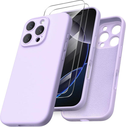 ORNARTO iPhone 16 Pro Hülle Kameraschutz 2 Schutzfolien Silikon