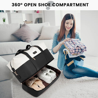 Reisetasche Weekender Damen Groß Handgepäck 56L Kliniktasche