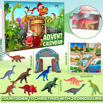 Dino Adventskalender 2026 Kinder Jungen Dinosaurier 24