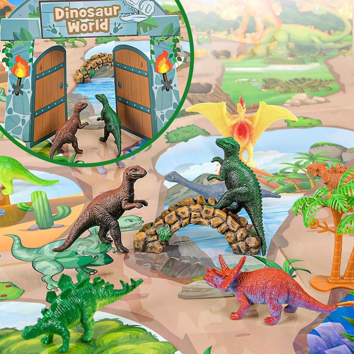 Adventskalender Dinosaurier 2024 Kinder Jungen Dino 24 Figuren Weihnachten