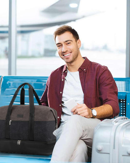 Moderne LOVEVOOK Reisetasche Weekender Herren 56L Handgepäck Sporttasche mit
