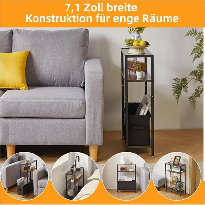 Beistelltisch mit Stauraum, schmaler