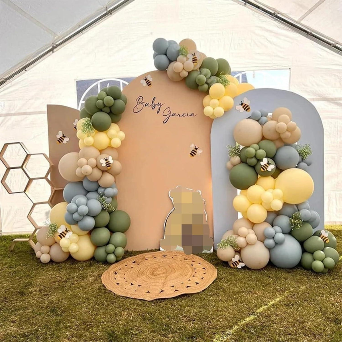 Pastell Luftballons Set 60 Stück 12 Zoll Grün Gelb Blau Kit