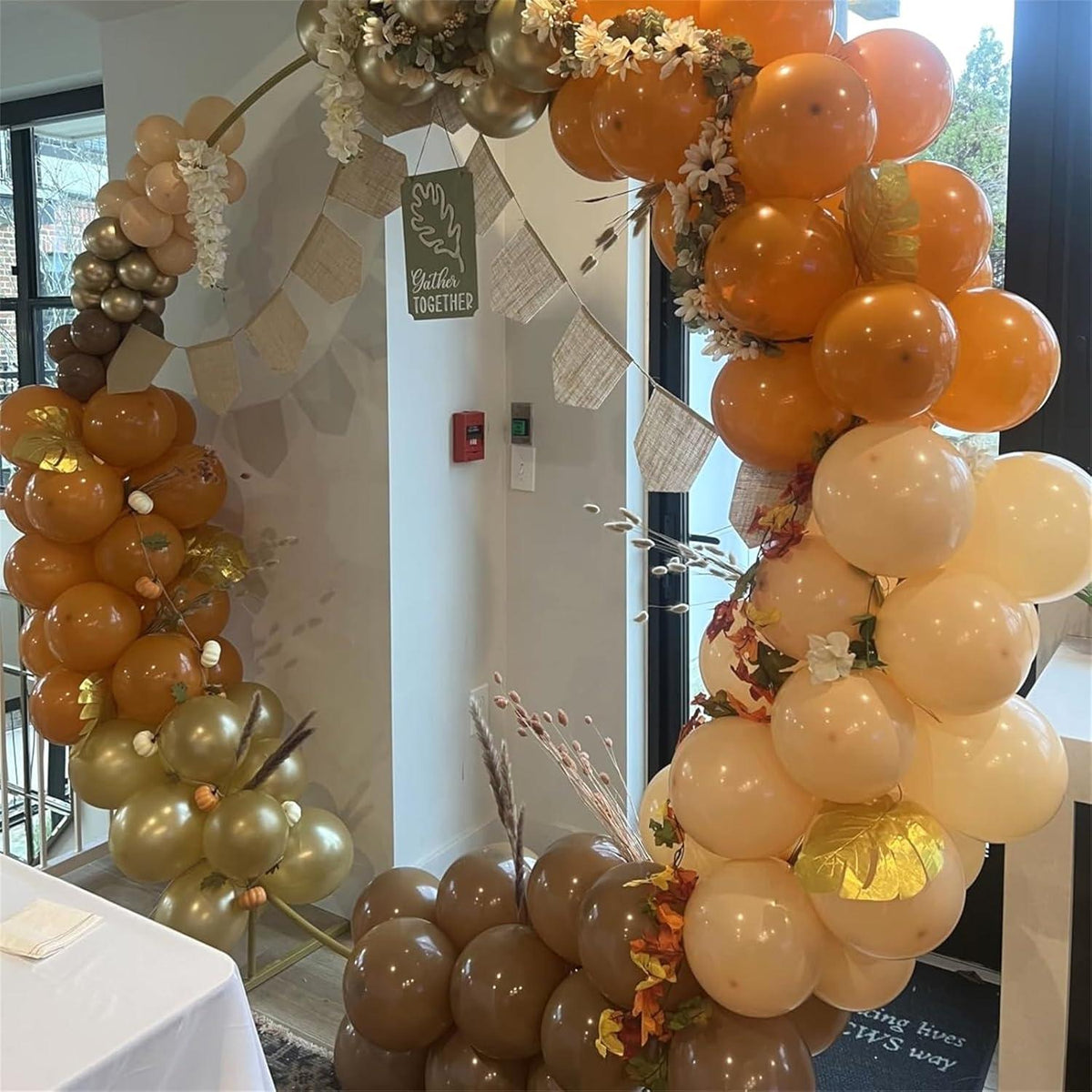 Luftballon Orange Braun 60 Stück 12 Zoll Metallic Gold Elfenbein Beige Party Deko