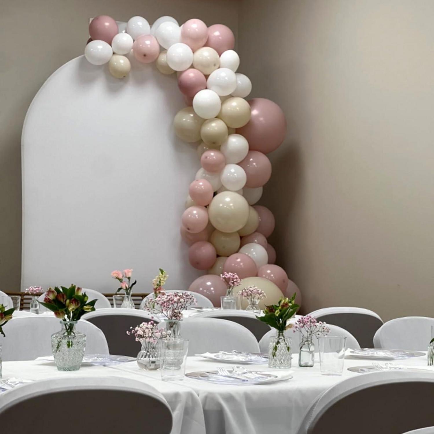 60x Luftballon Rosa Gold 12'' für Mädchen Geburtstag, Hochzeit, Babyparty