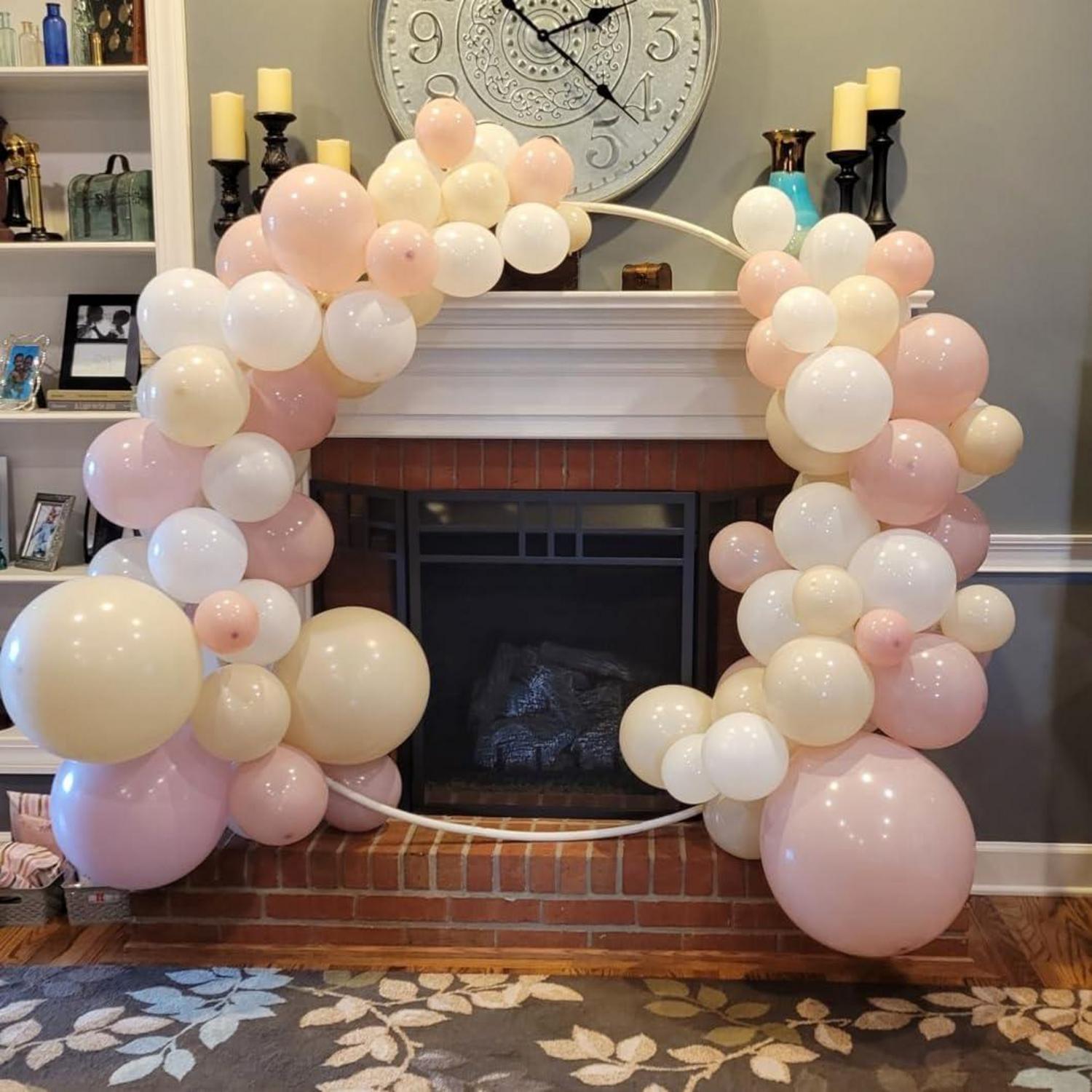 60x Luftballon Rosa Gold 12'' für Mädchen Geburtstag, Hochzeit, Babyparty