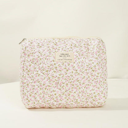 3-teiliges Kosmetiktaschen-Set Blumenmuster Reise Make-up Bag