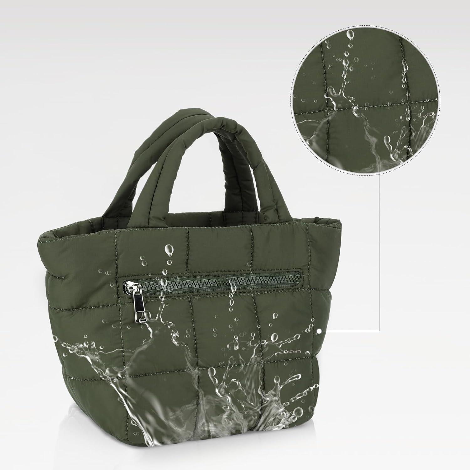 TIAASTAP Mini Puffer Crossbody Bag Leicht & Langlebig mit Reißverschluss