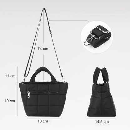 Mini Puffer Umhängetasche gesteppt Crossbody Bag Leicht Tasche