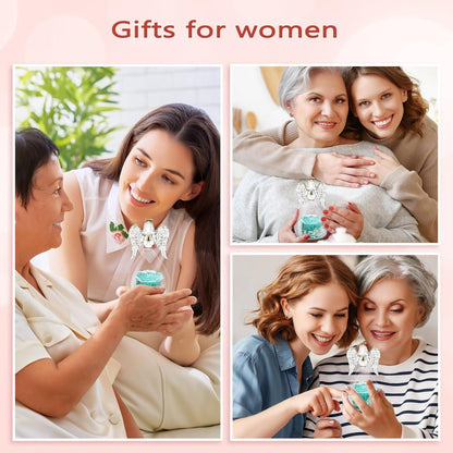 Ewige Rose Engel Glasfigur Weihnachten Valentinstag Geburtstag Mama