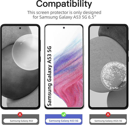 Sichtschutz Panzer Schutz Glas Samsung Galaxy A53 5G 3er Set