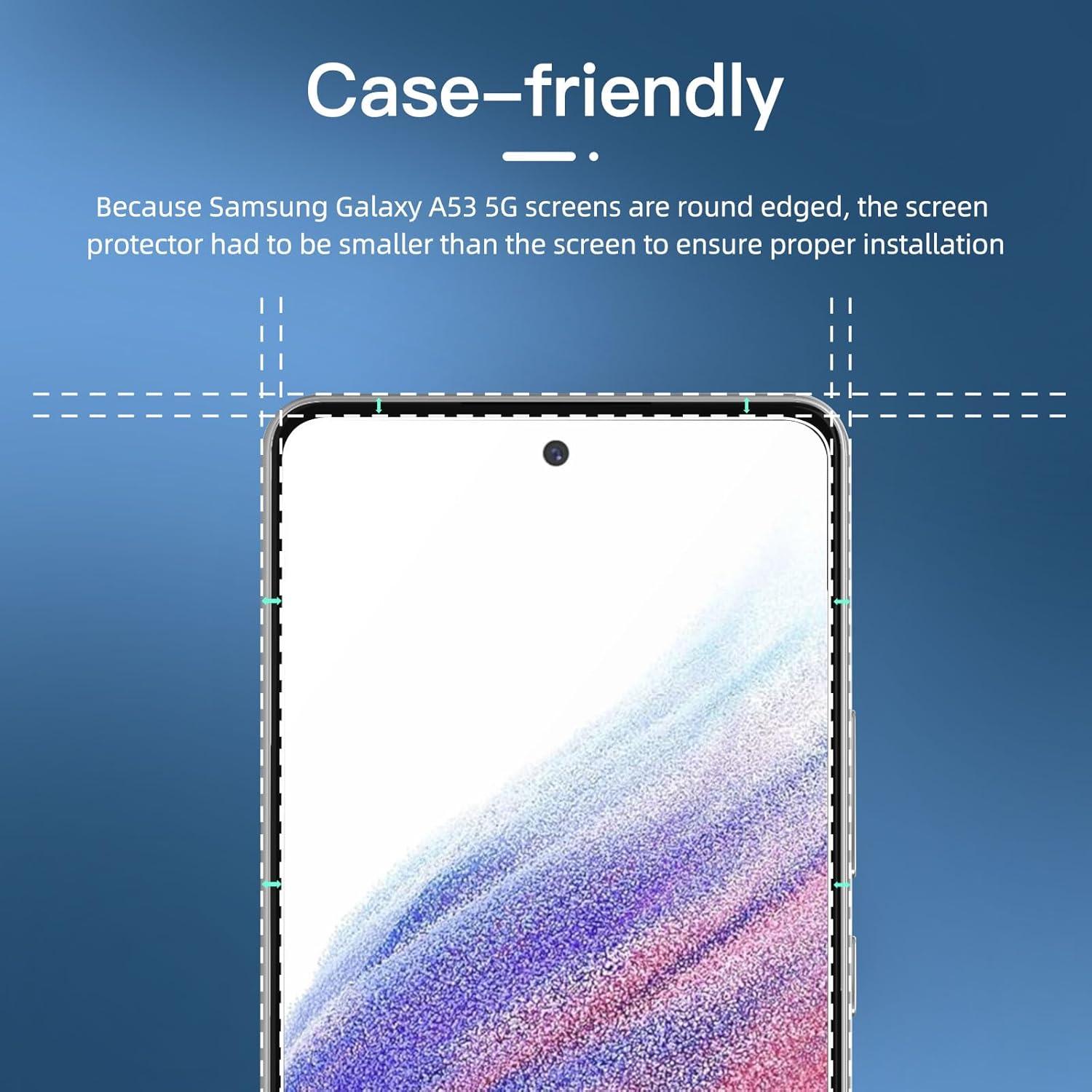 Sichtschutz Panzer Schutz Glas für Samsung Galaxy A53 5G, 9H