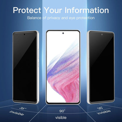 Sichtschutz Panzerglas Samsung Galaxy A53 5G 3er Set 9H Anti-Spionage