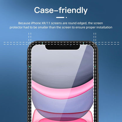Sichtschutz Panzer Schutz Glas iPhone 11 XR 3 Stück 9H Härte