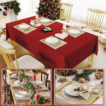 Platzsets Weihnachten 6er Set Gold abwaschbar & hitzebeständig
