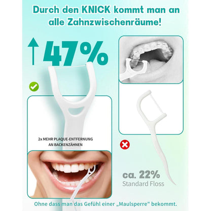 150 Stk. Zahnseide Sticks Y-Form für Backenzähne Dental