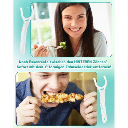 150 Stk. Zahnseide Sticks Y-Form für Backenzähne Dental