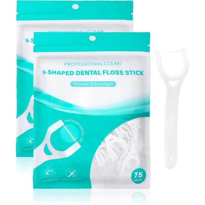 150 Stk. Zahnseide Sticks Y-Form für Backenzähne Dental
