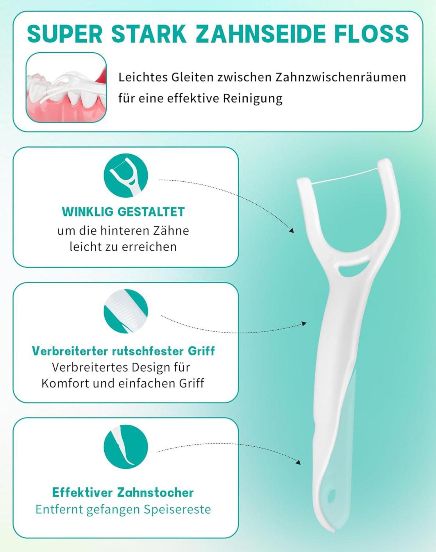 Zahnseide Sticks Backenzähne Y-Form Dental Floss Zahnreinigung 150