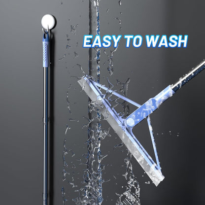 Silikon Bodenabzieher Dusche Wasserabzieher mit Stiel 156cm
