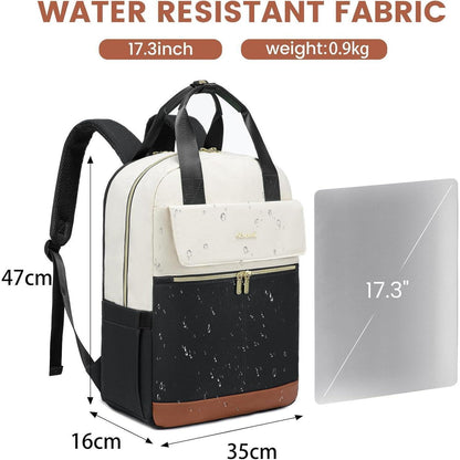 LOVEVOOK Damen Rucksack 17 Zoll Laptop Schulrucksack
