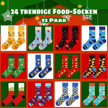Jeasona Weihnachtskalender Kinder Socken 35-38