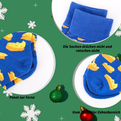 Jeasona Weihnachtskalender Kinder Socken 35-38