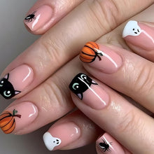 24 Stück Halloween Kunstnägel Press on Nails Acryl Full Cover Nagel