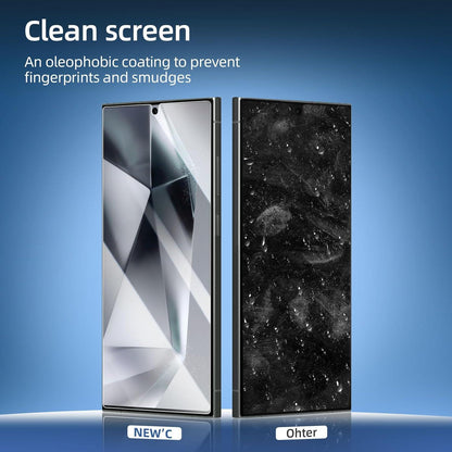 NEW'C Panzer Schutz Glas Samsung S24 Ultra 3er Pack 9H Härte 0.33mm Ultra-klar