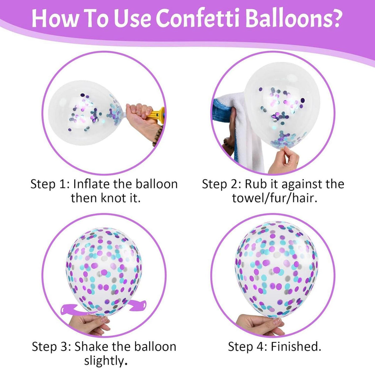 Meerjungfrau Luftballon Set Lila Grün 60 Stück 12 Zoll Türkis Rosa