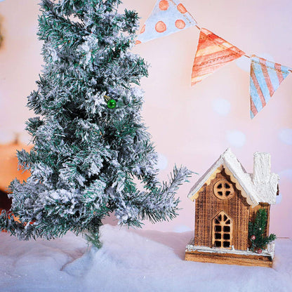 Weihnachtsdekoration Schneedecke Kunstschnee Matte Weiß 80x300cm