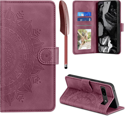 Lederhülle Google Pixel 8A Flip Wallet PU Case Kartenfach Magnet