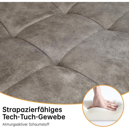 LEWE Esszimmerstühle 4er Set, Braun, Gepolstert & Modern