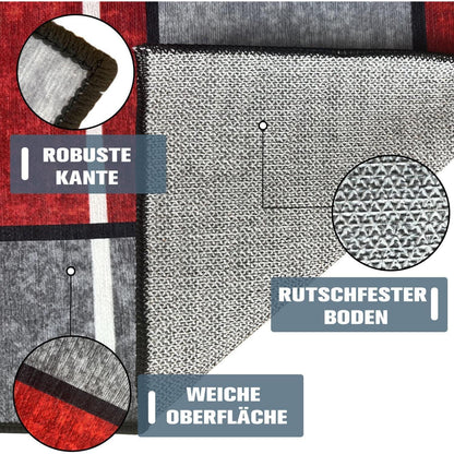 WTHYGB Teppichläufer rutschfest 60x250cm Waschbar Lang