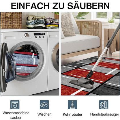 WTHYGB Teppichläufer rutschfest 60x250cm Waschbar Lang