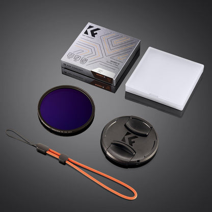 Polfilter 82mm Zirkularer CPL Filter Nano-Beschichtung & Objektivdeckel-Halterband
