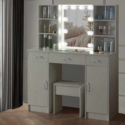 Schminktisch Hollywood Mirror LED Beleuchtung 140x100x40