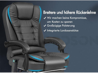 Bürostuhl mit Massagefunktion ergonomisches Design große Sitzpolsterung