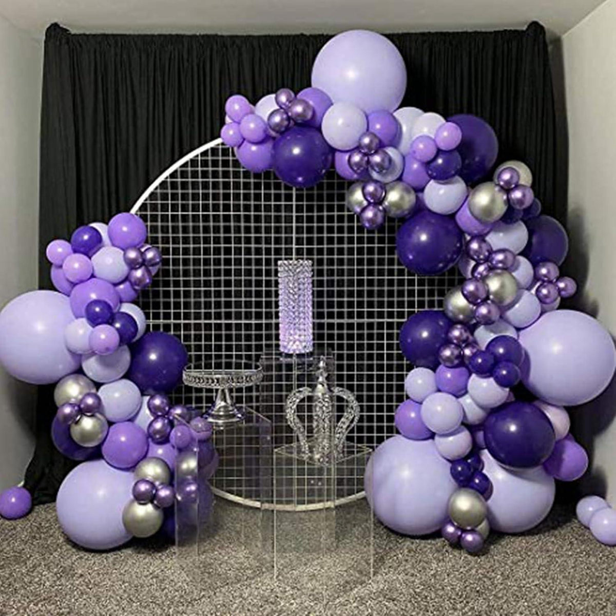 Lila Ballon Set 12 Zoll Mädchen Frauen Geburtstag Hochzeit Deko 60