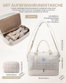 Leichte LOVEVOOK Damen Reisetasche mit Schuhfach, Nassfach