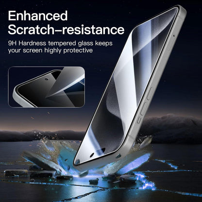 3er Set Blickschutz Panzerglas iPhone 15 Pro 6,1 Zoll