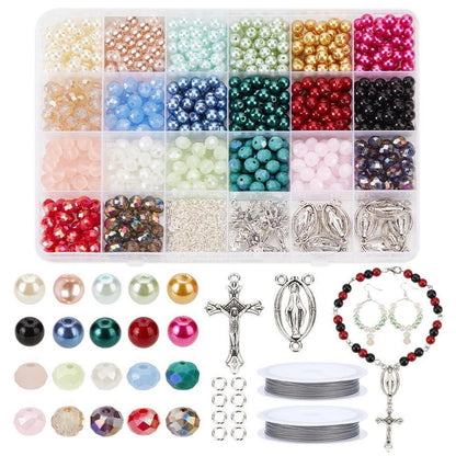 Rosenkranz Bausatz – 1120 Teile für Schmuck & Basteln