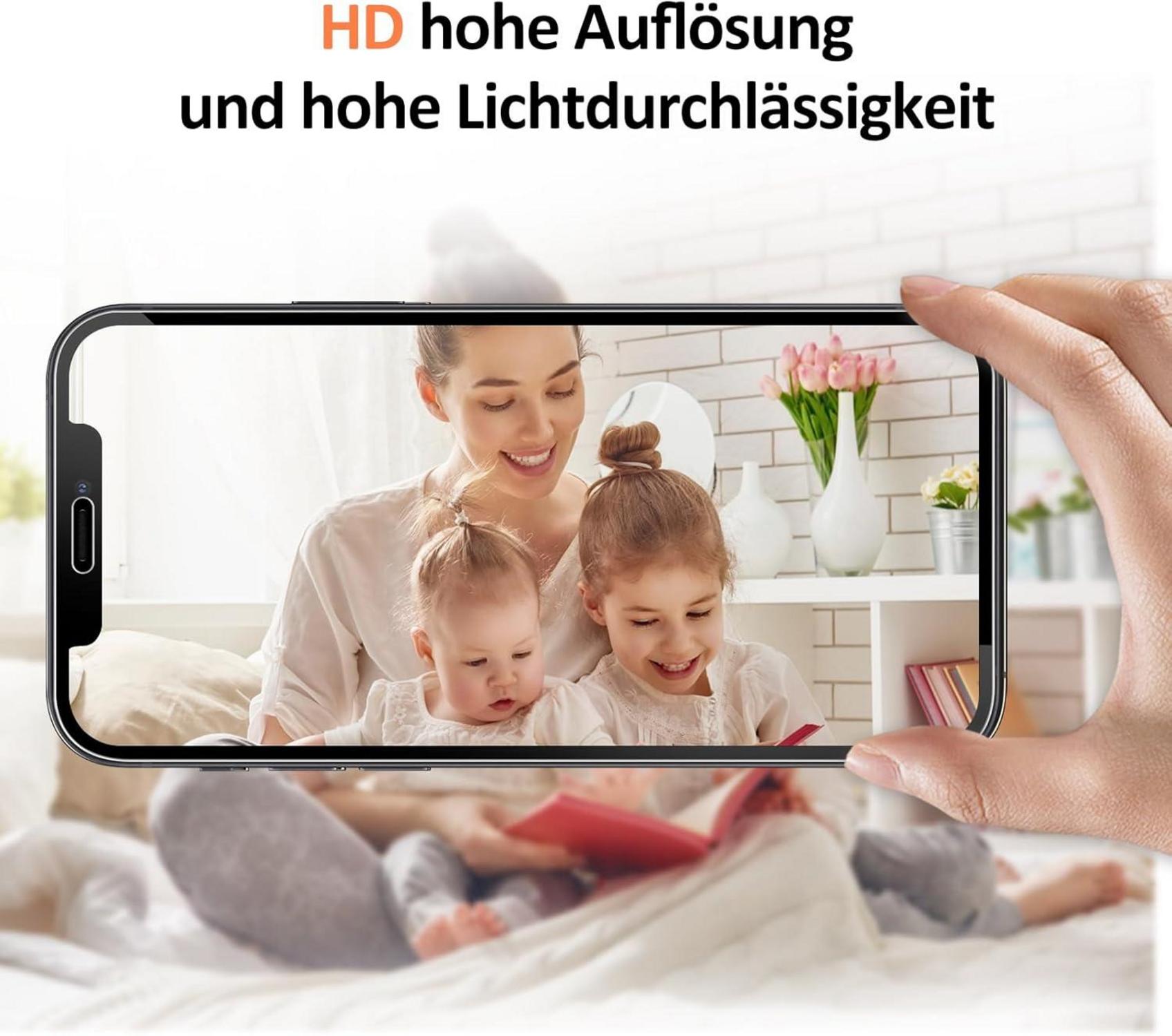 Panzerfolie iPhone 12 Pro Schutzglas 2 Displayschutz 1 Hülle 9H 0.33mm