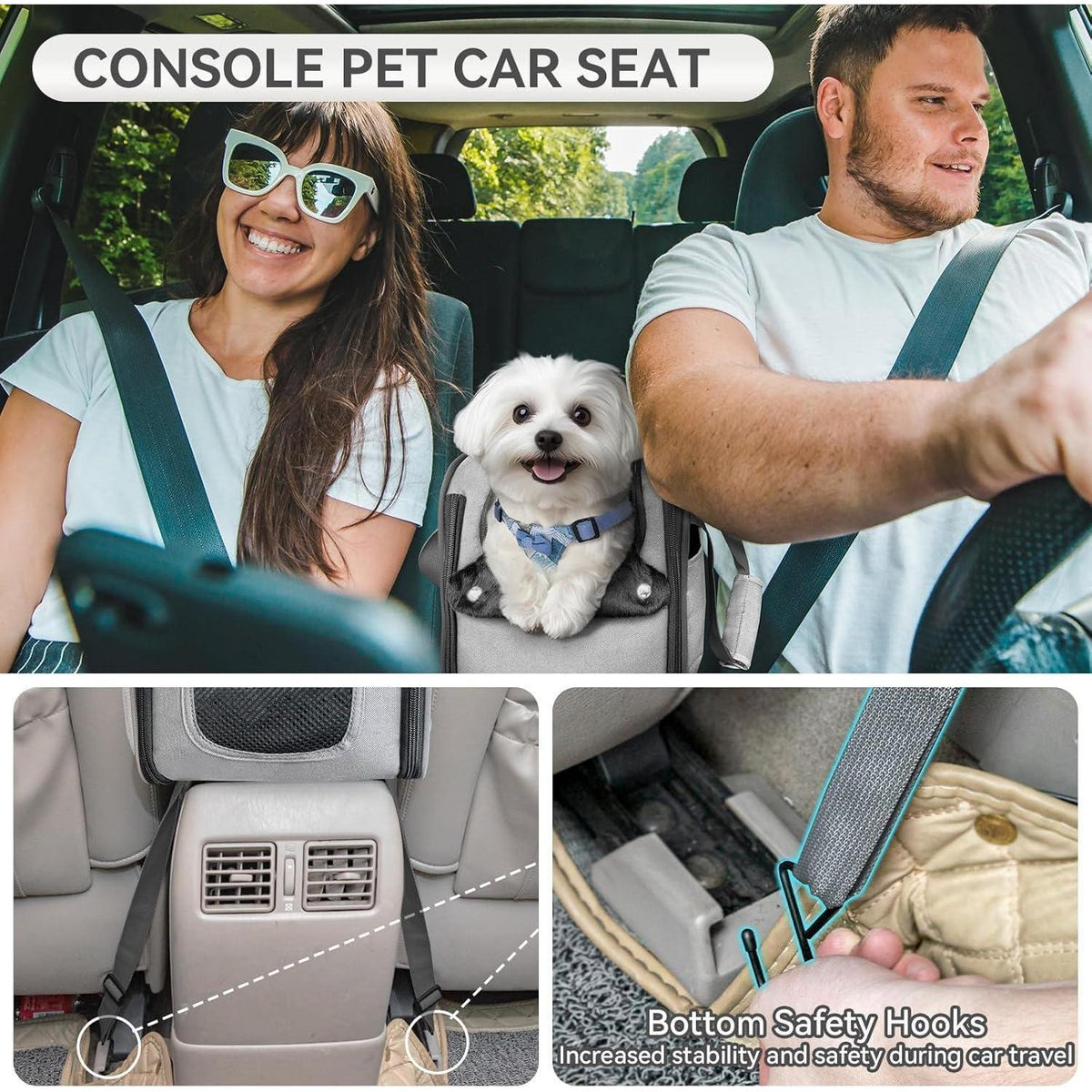Hundesitz Auto Mittelkonsole – Bequem & Sicher für Kleine Hunde
