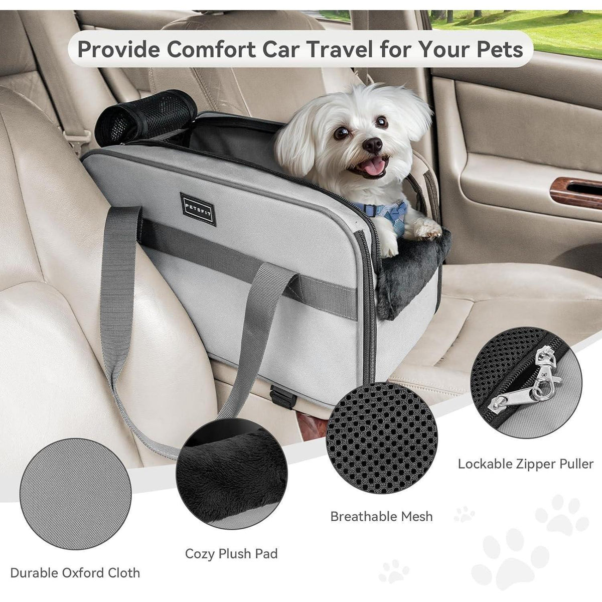 Hundesitz Auto Mittelkonsole – Bequem & Sicher für Kleine Hunde