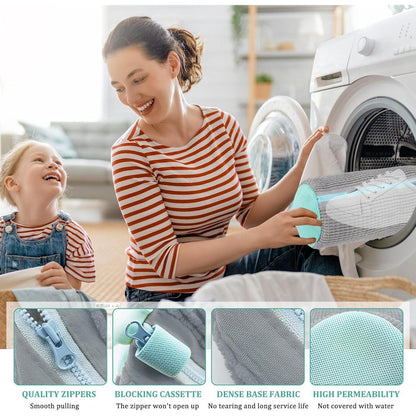 Schuhwaschbeutel für Waschmaschine - Plüsch mit