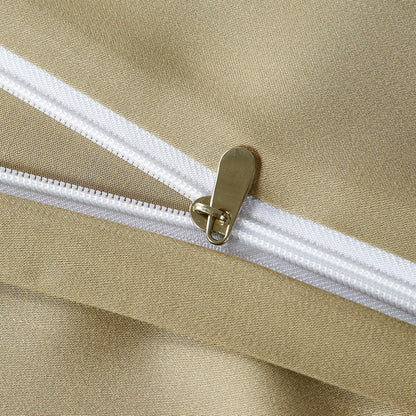 Bambus Bettwäsche Set 220x240 Beige – Kühlend & Weich
