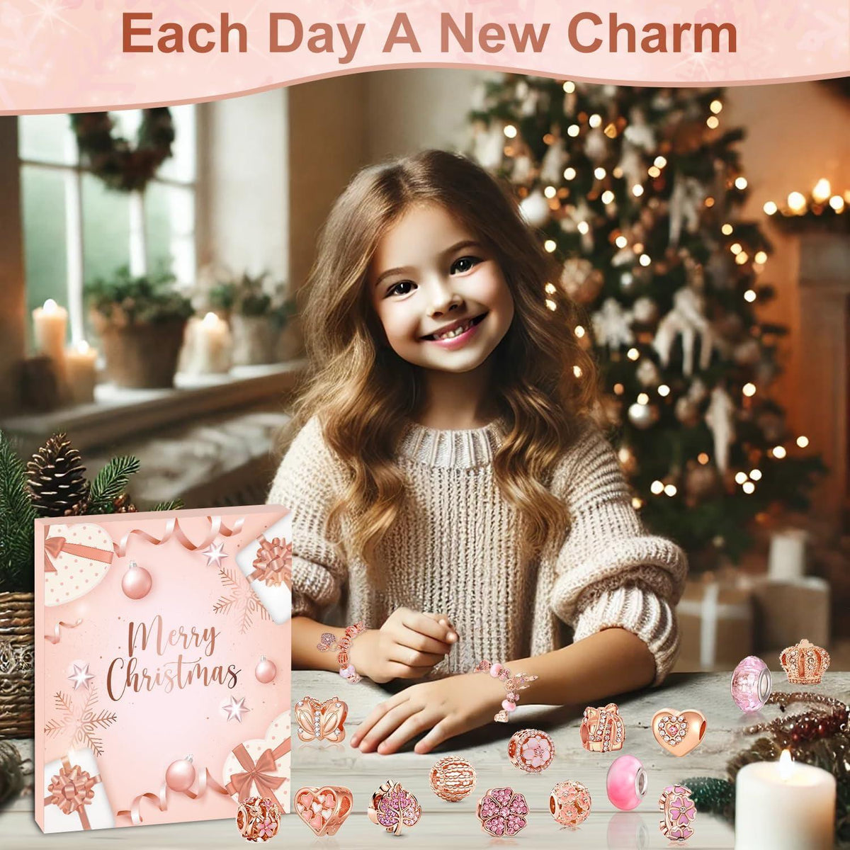 Adventskalender 2024 rosa gold Girls & Women