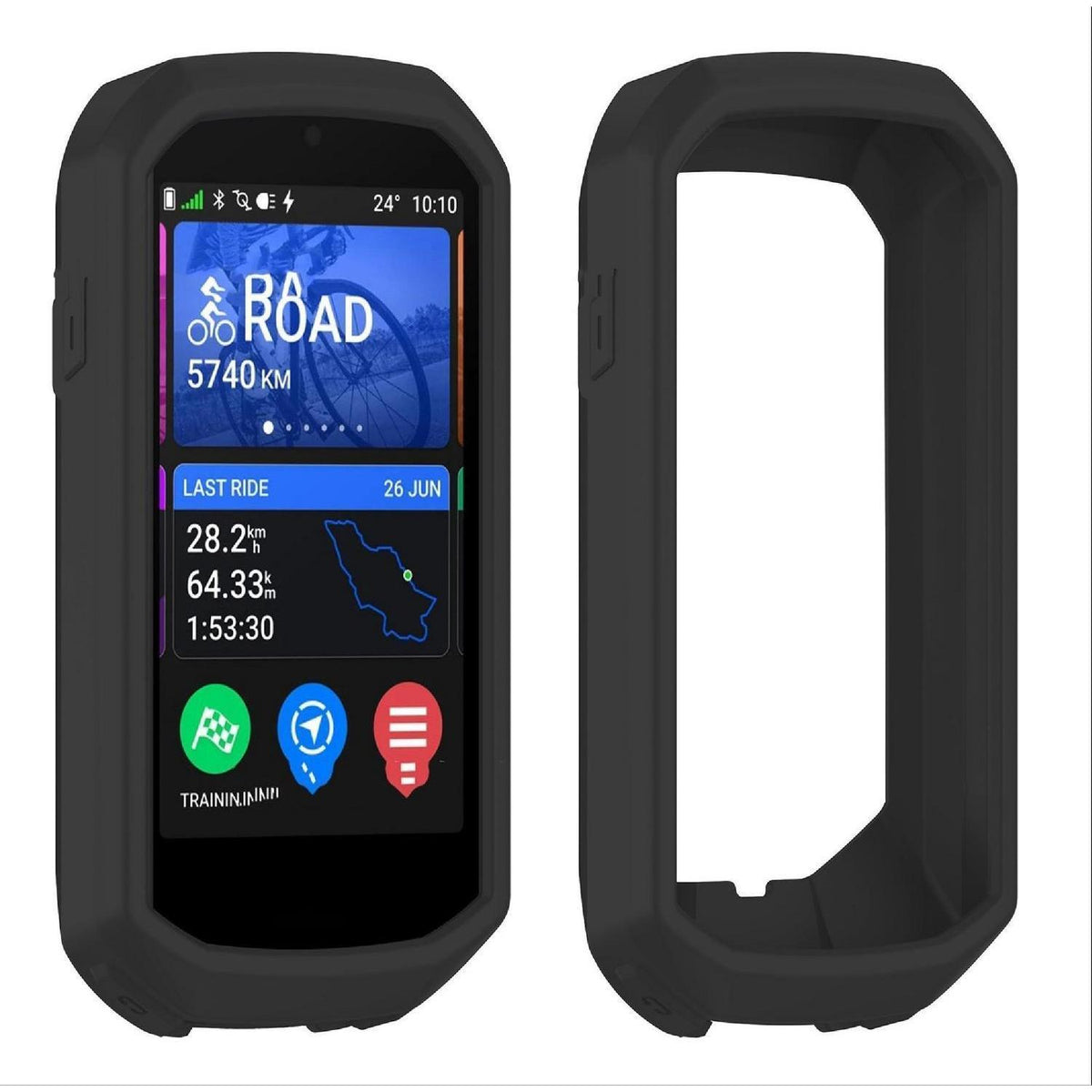 Hülle für Garmin Edge 1050, stoßfest, X-Schwarz